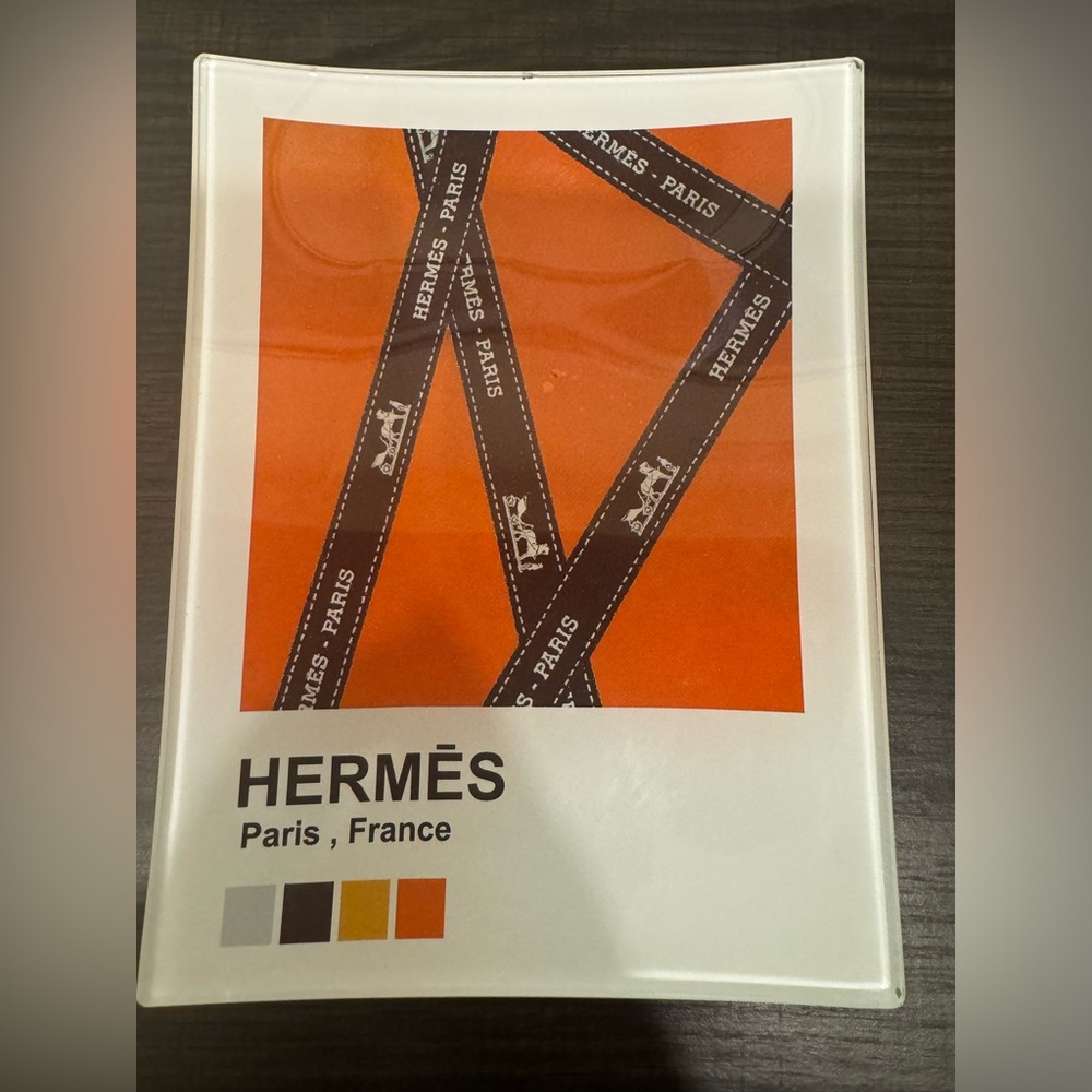 Hermes Glass Tray